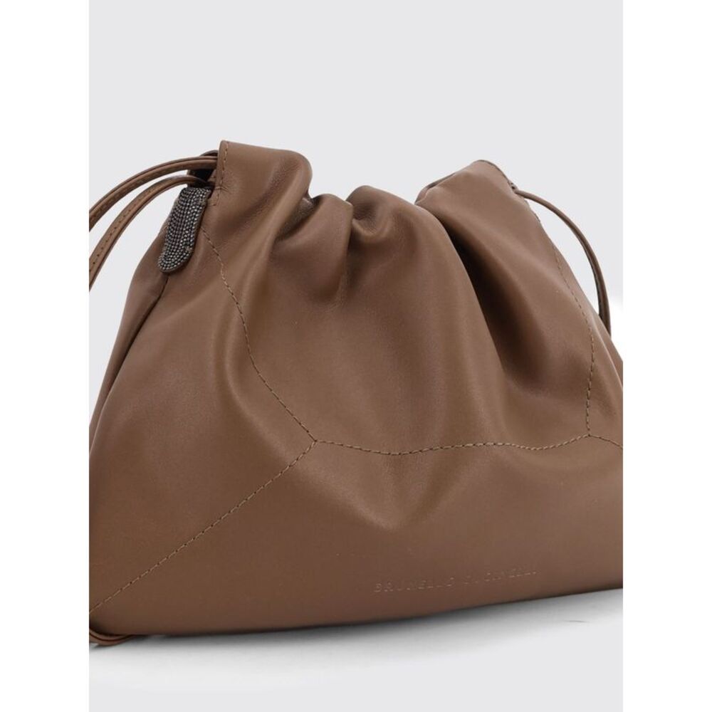 Brunello Cucinelli Crossbody Bag Woman Brown - Picture 3 of 3